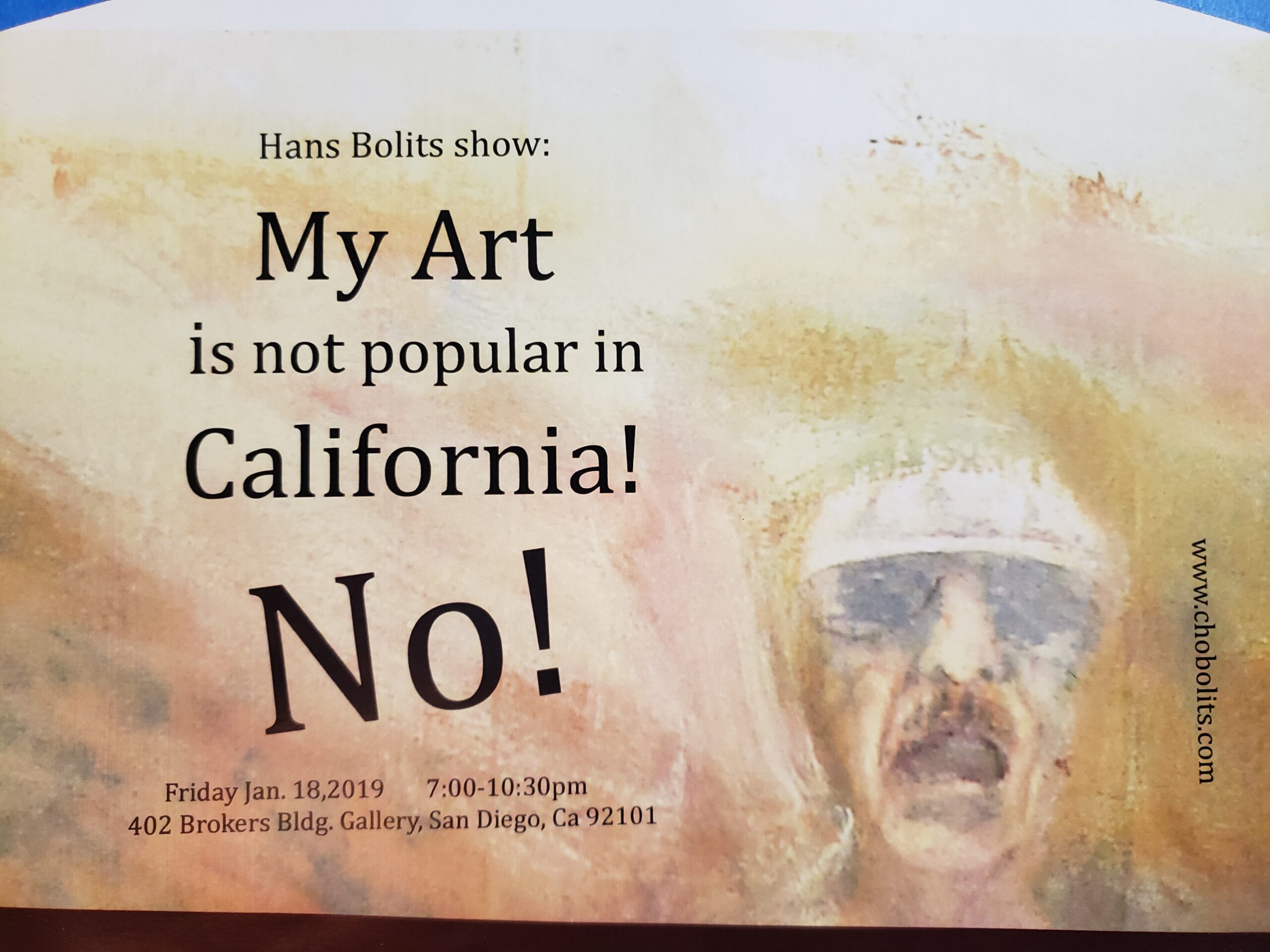 My Art is not popular in California! No!